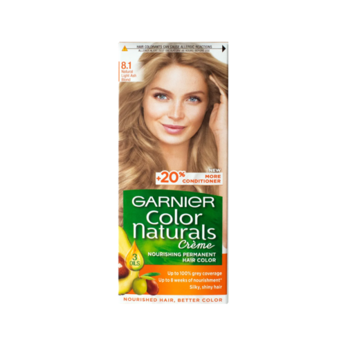 GARNIER COLOR NATURALS 8.1 NATURAL LIGHT ASH BLONDE