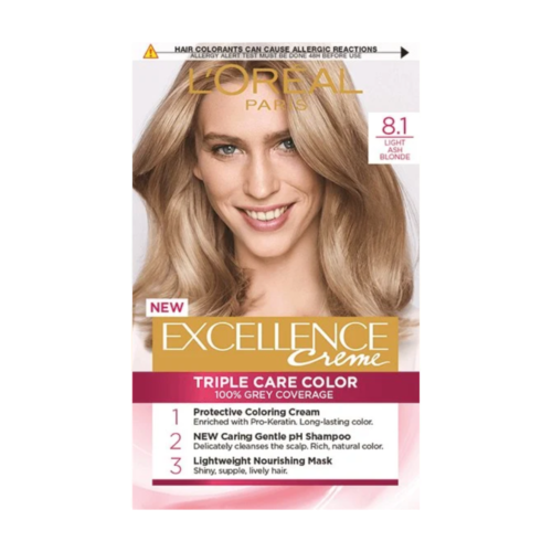 LOREAL EXCELLENCE 8.1 LIGHT ASH BLONDE