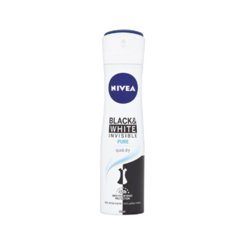 NIVEA BLACK&WHITE INVISIBLE PURE 48H DEODORANT 150ML