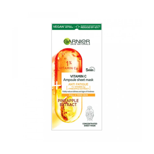 GARNIER SKIN TISSUE MASK AMPOULE 1% VITAMIN C