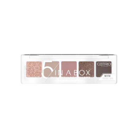 CATRICE 5 IN A BOX MINI EYESHADOW PALETTE 020 SOFT ROSE LOOK