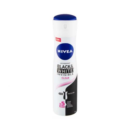NIVEA BLACK&WHITE INVISIBLE CLEAR 48H DEODORANT 150ML
