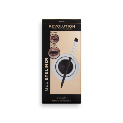 REVOLUTION EYELINER GEL BLACK POT WITH BRUSH