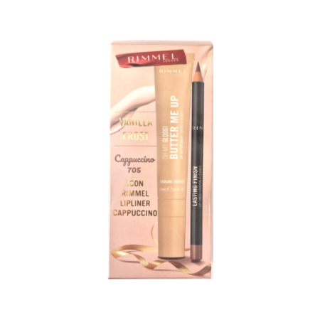 RIMMEL VANILLA FROST GLOSS&LIPLINER CAPPUCCINO SET