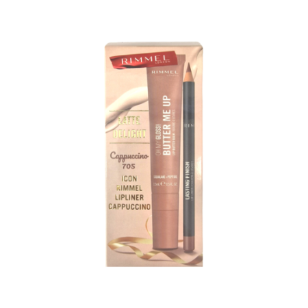 RIMMEL LATTE DELIGHT&LIPLINER CAPPUCCINO SET