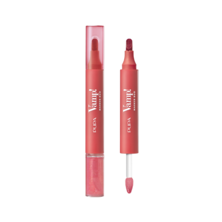 PUPA VAMP MARKER DUO LIP MARKER&OIL GLOSS 04