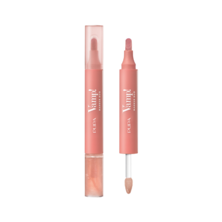 PUPA VAMP MARKER DUO LIP MARKER&OIL GLOSS 02