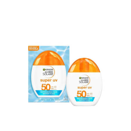 GARNIER AMBRE SOLARIE SUPER UV 50SPF REFRESHING FACE WATER FLUID