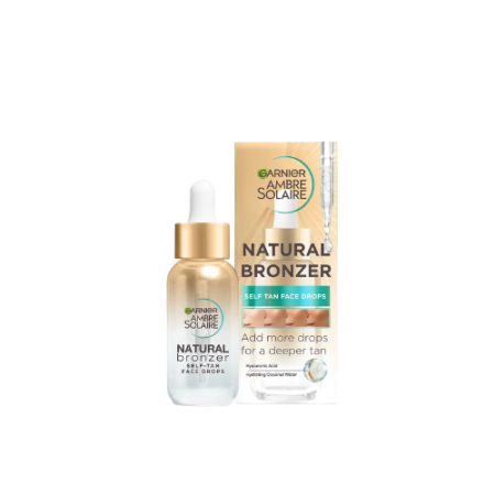 GARNIER AMBRE SOLARIE NATURAL BRONZER SELF TAN FACE DROPS