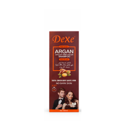 DEXE ARGAN SPEEDY HAIR COLOR SHAMPOO DARK BROWN