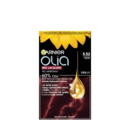 GARNIER OLIA RED LACQUERS NO AMMONIA 5.52 LUSCIOUS MALBEC