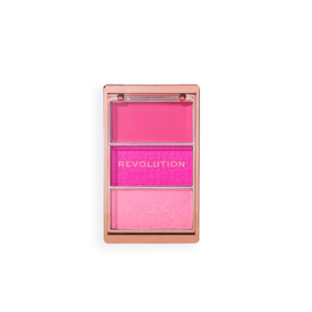 REVOLUTION ICON BLUSH PALETTE HOT PINK FLAG