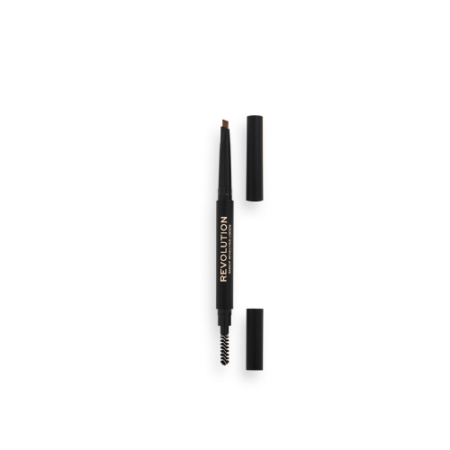 REVOLUTION EYEBROW PENCIL DUO BROW DEFINER LIGHT BROWN