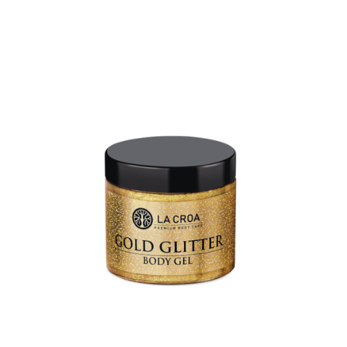 LA CROA GOLD GLITTER BODY GEL