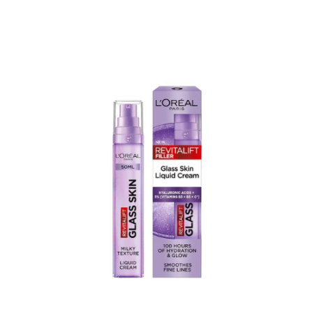 LOREAL REVITALIFT FILLER GLASS SKIN LIQUID CREAM