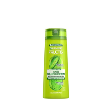 GARNIER FRICTIS ANTI DANDRUFF 2IN1 SOOTHING SHAMPOO SILICONE FREE