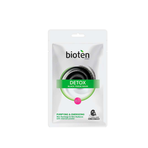 Bioten Detox Black Tissue Mask, 1pc